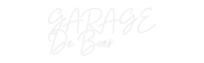 NEONSIGN: GARAGE
De Boer